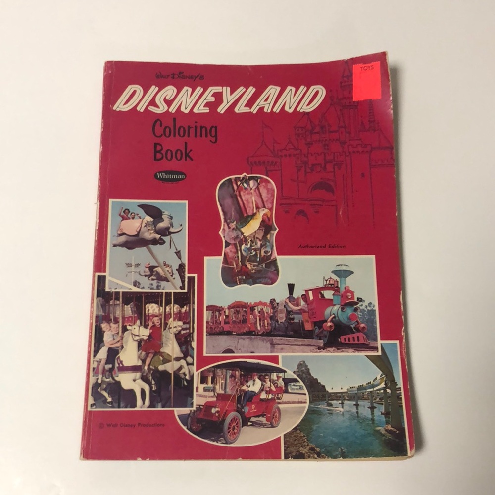 Vintage 1964 Disneyland Coloring Book
